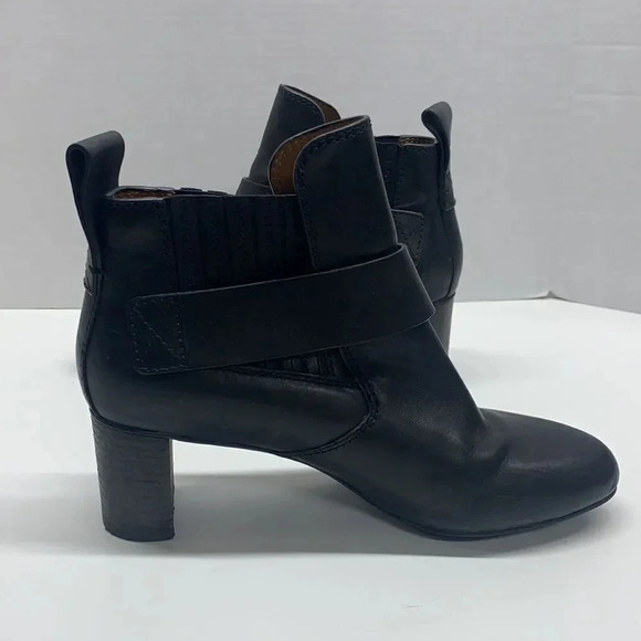 See By Chloe Black Ankle Boots with Gold Buckle - Picture 7 of 12